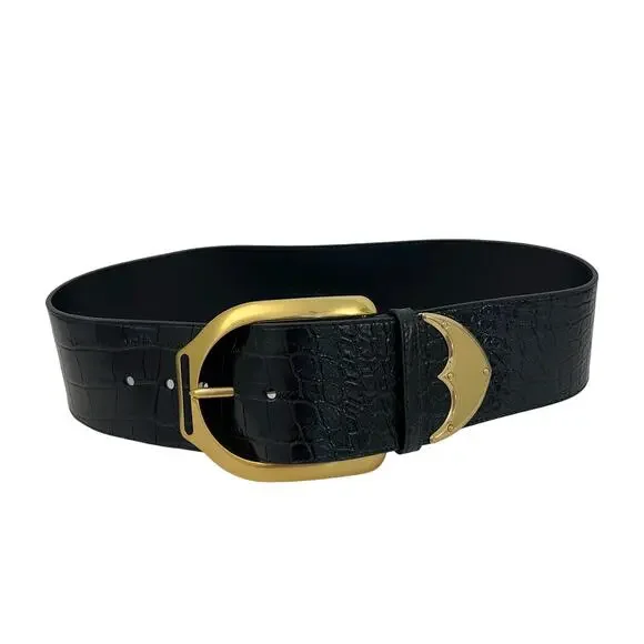 Ralph Lauren Wide Leather Statement Belt Polo Ralph Lauren Big & Tall Italian Saddle Leather Belt  main image 4